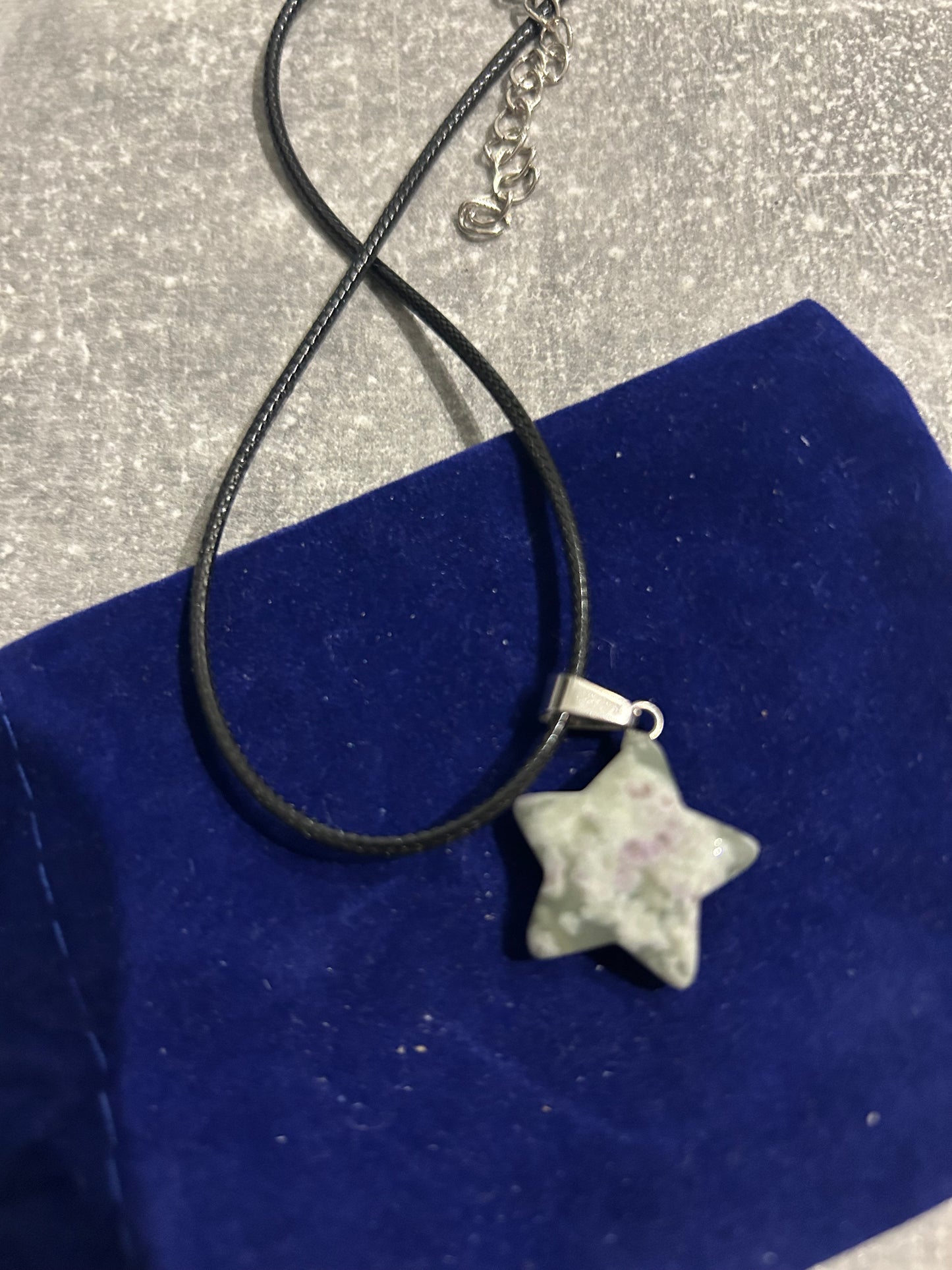 Moss Agate Star Necklace