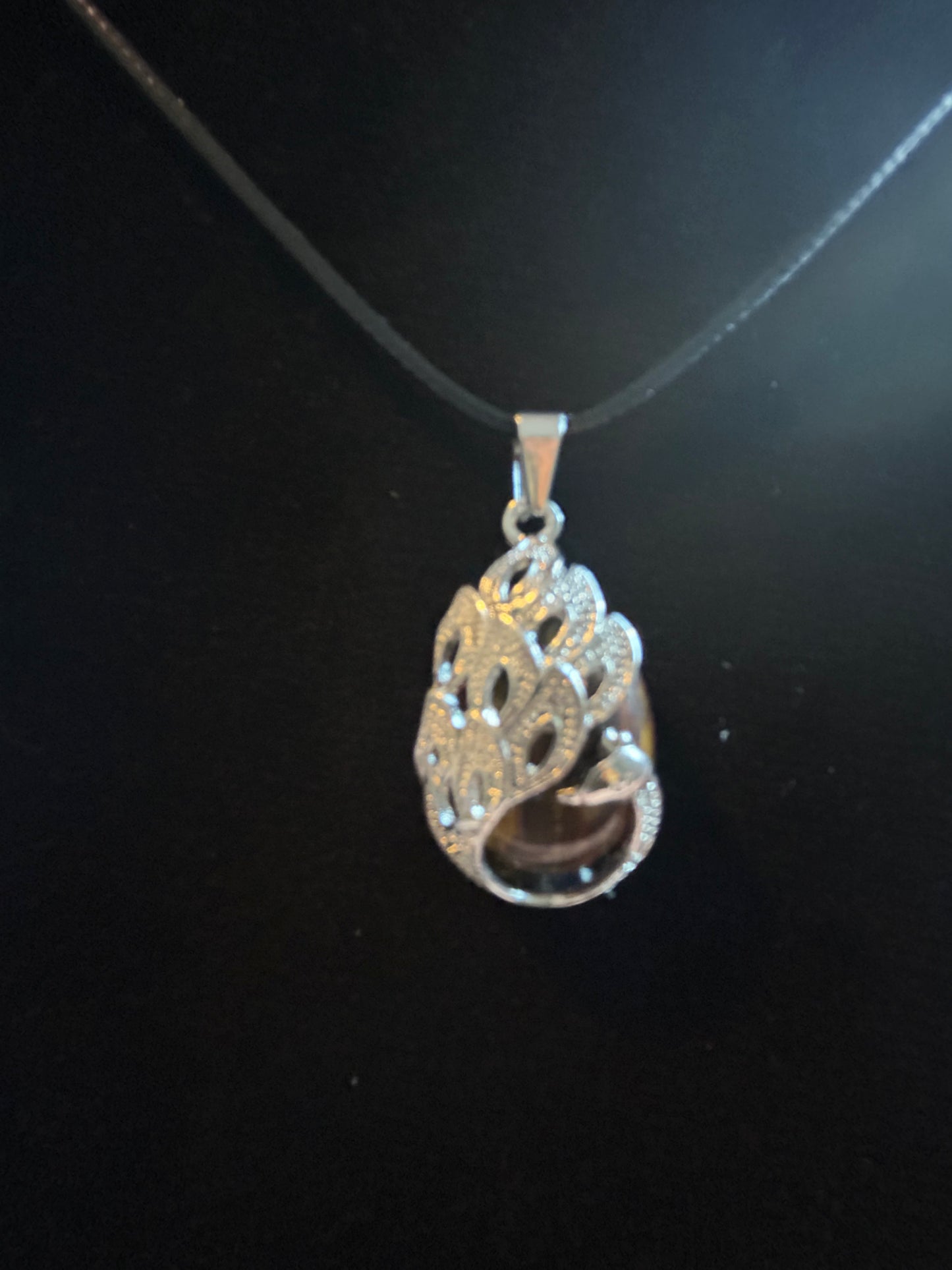 Tigers Eye Peacock Necklace