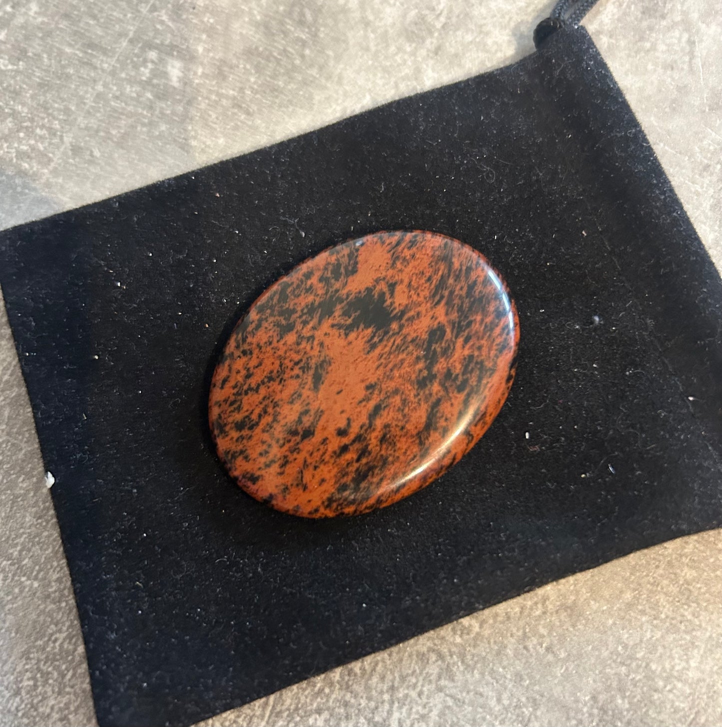 Mahogany Obsidian Worry Stone