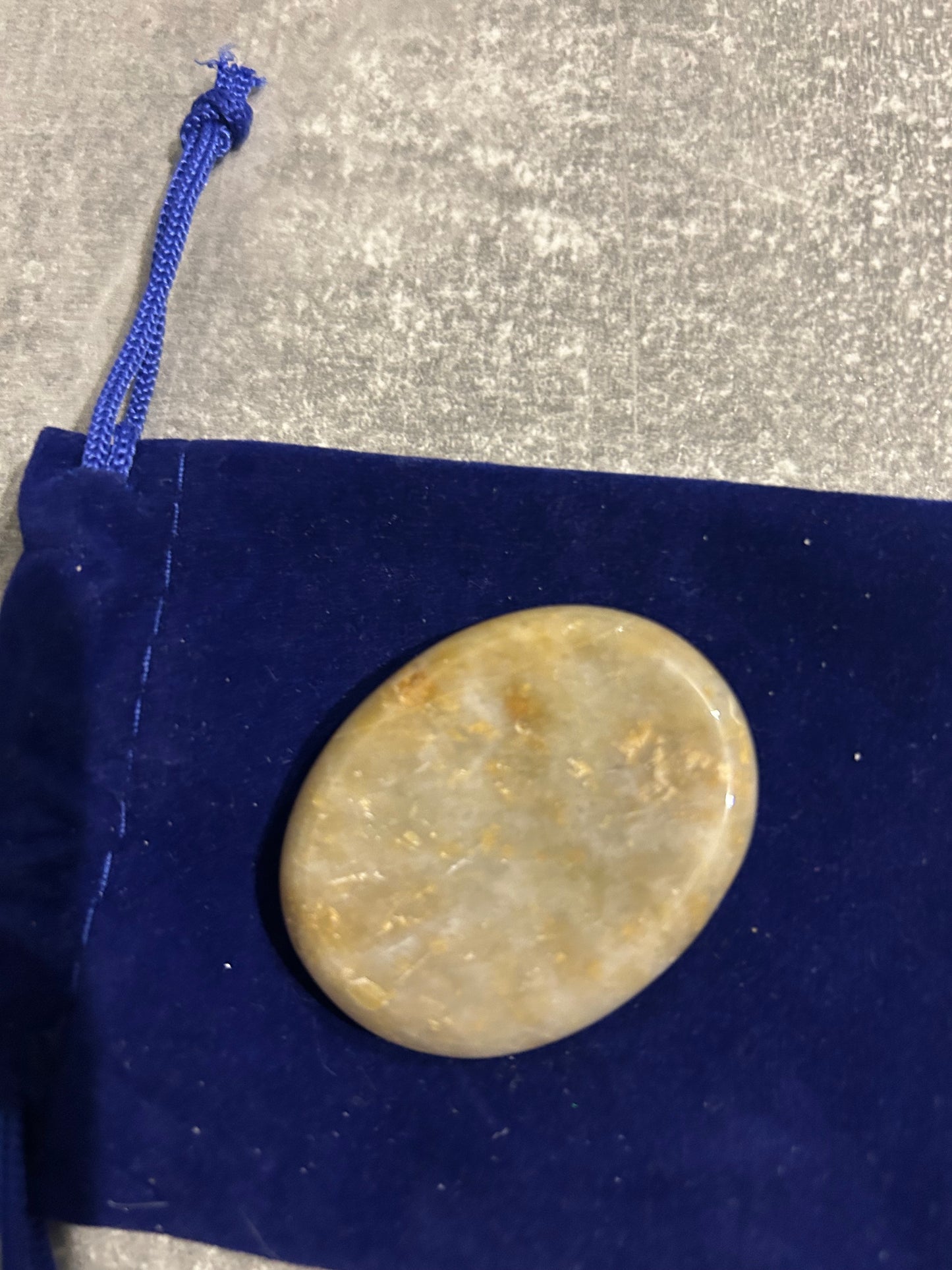 Flower Agate Worry Stone