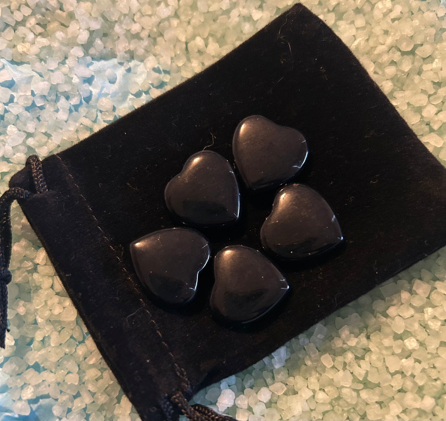 Black Obsidian Mini Heart