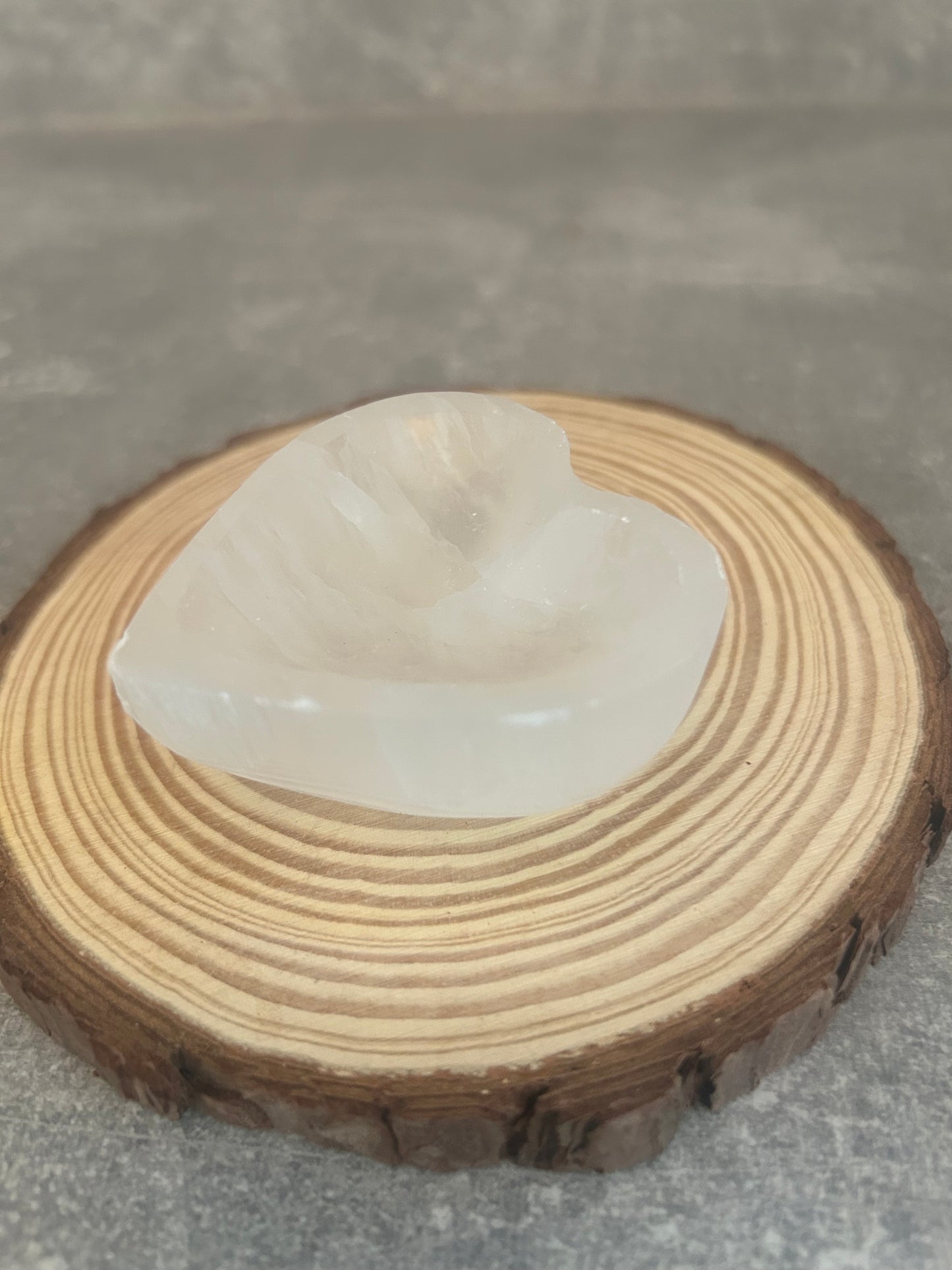 Selenite Heart Bowl