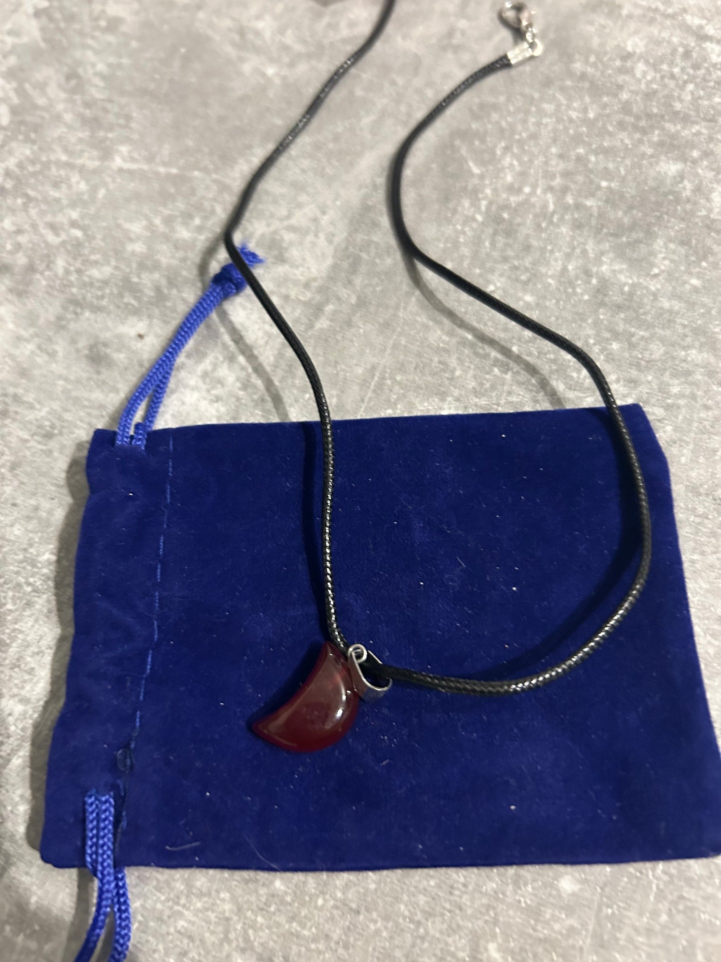 Red Jasper Moon Necklace