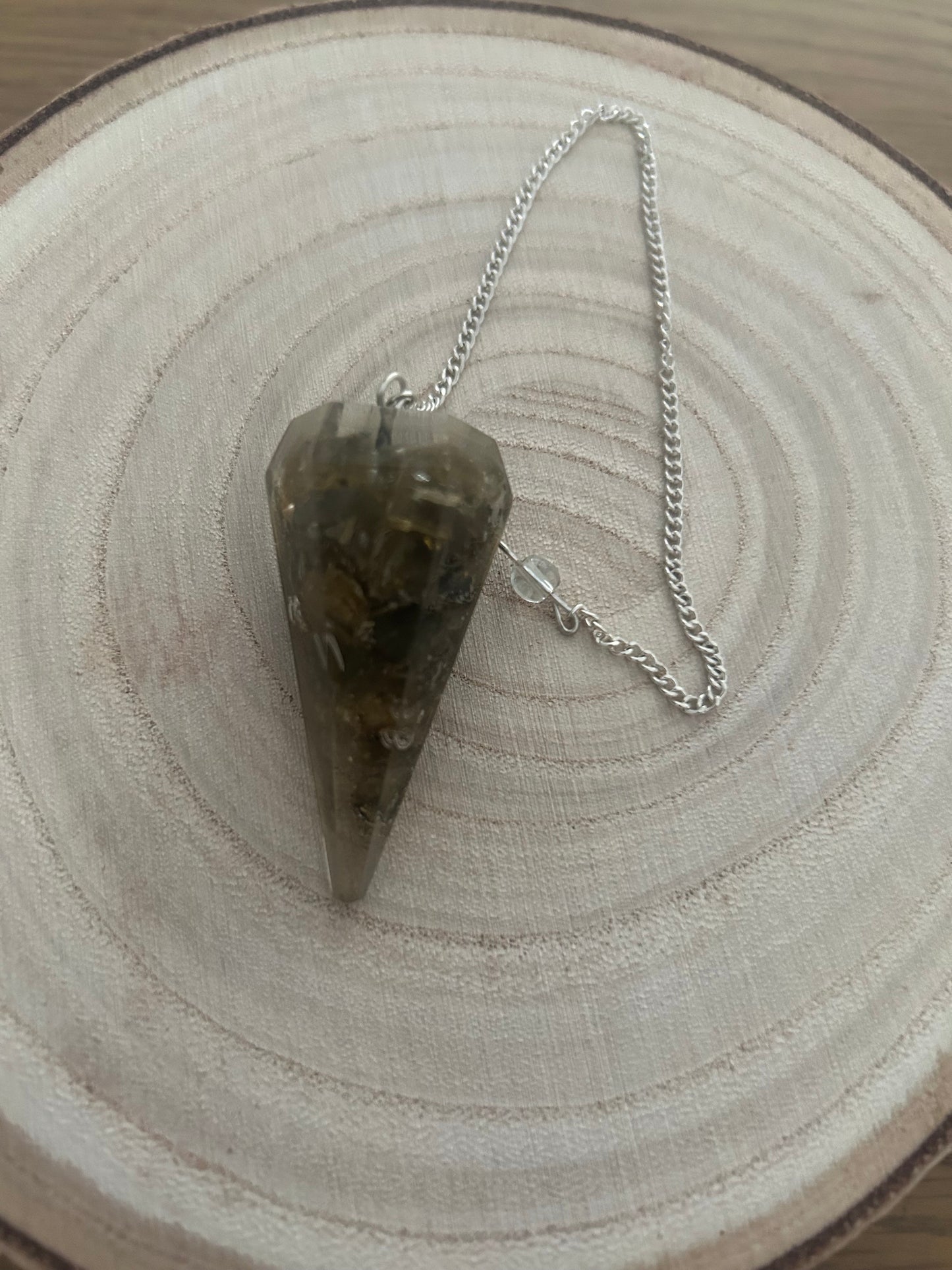 Large Labradorite Pendulum