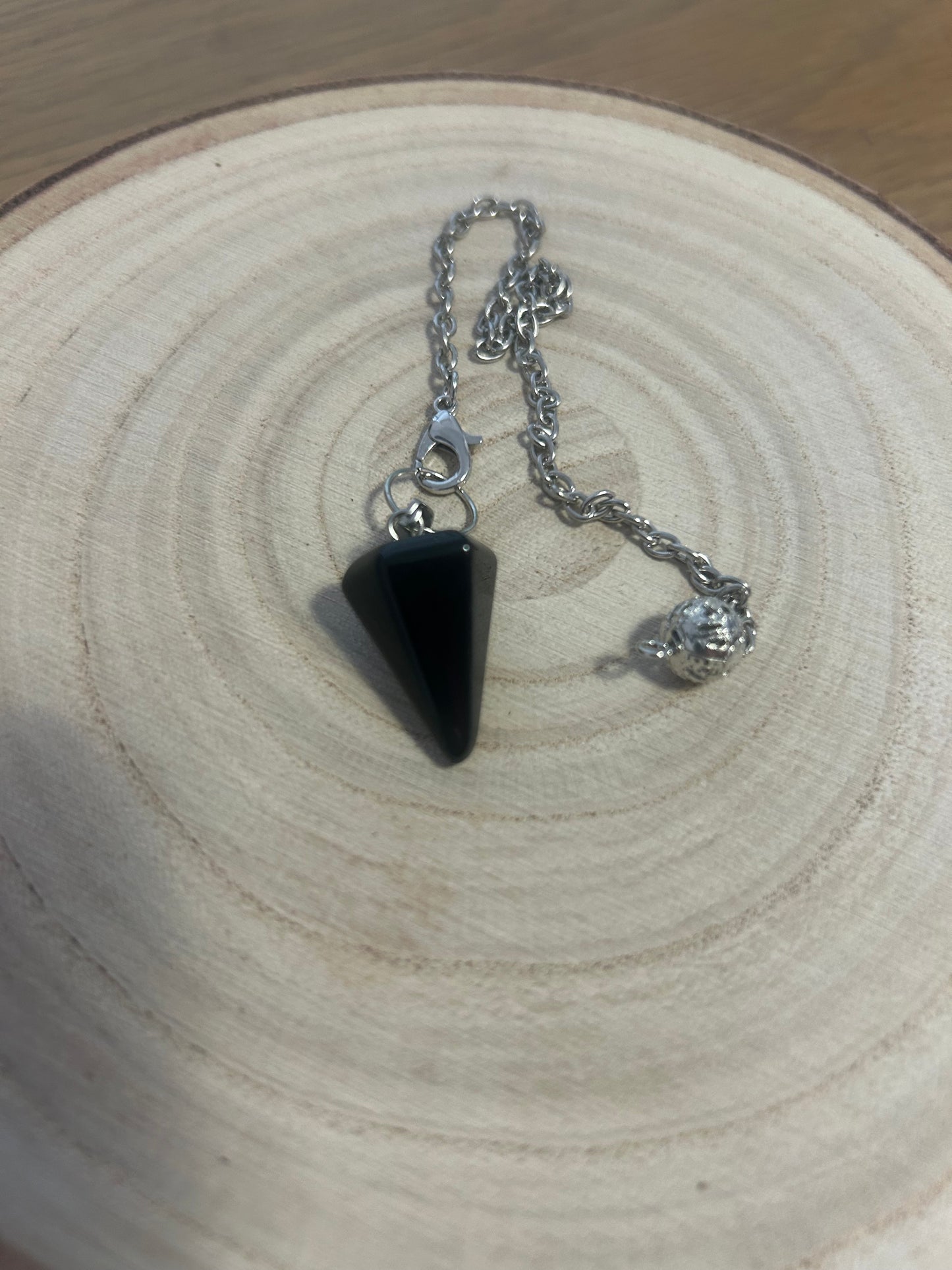 Black Obsidian Pendulm