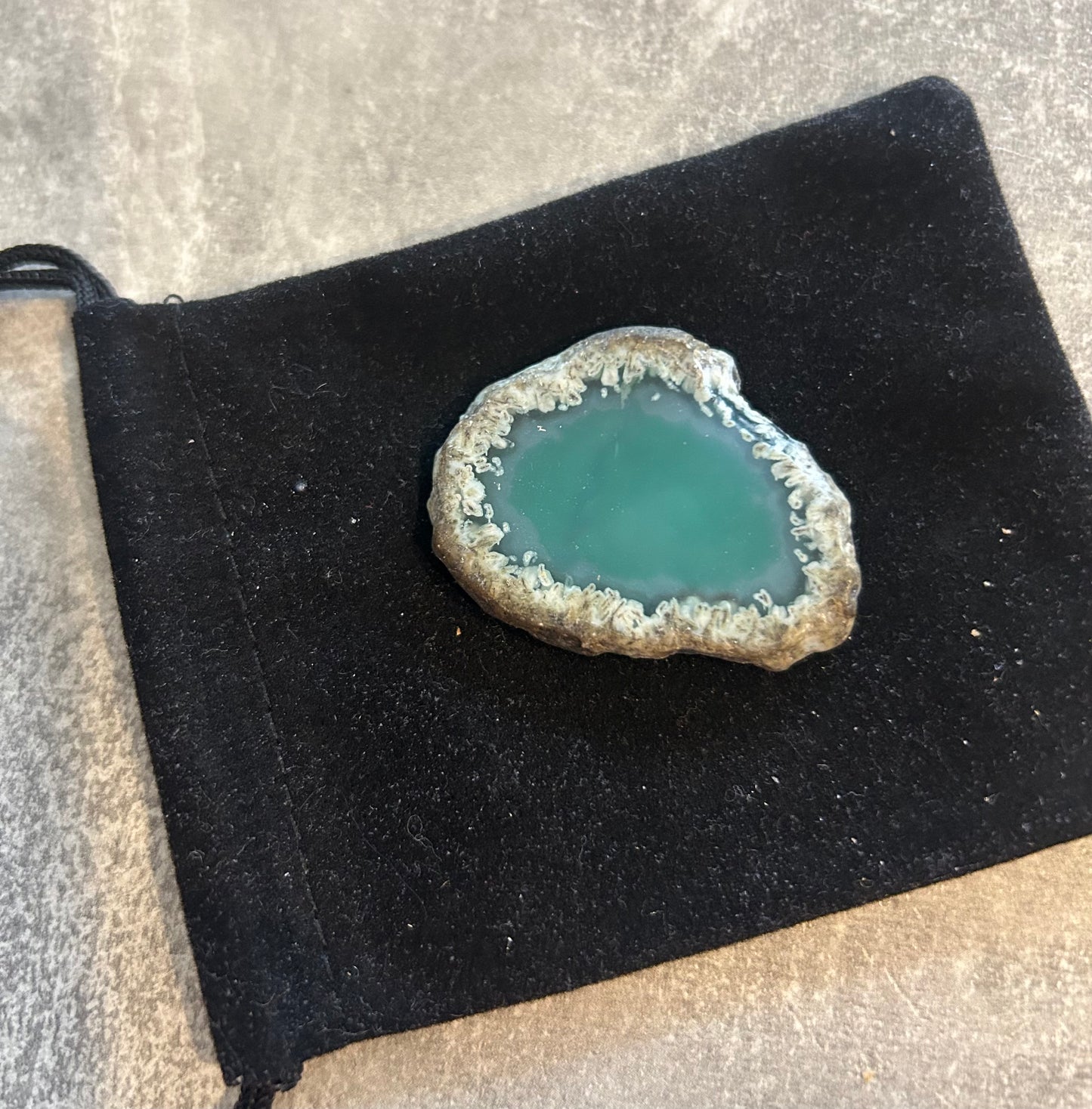 Teal Agate Slice