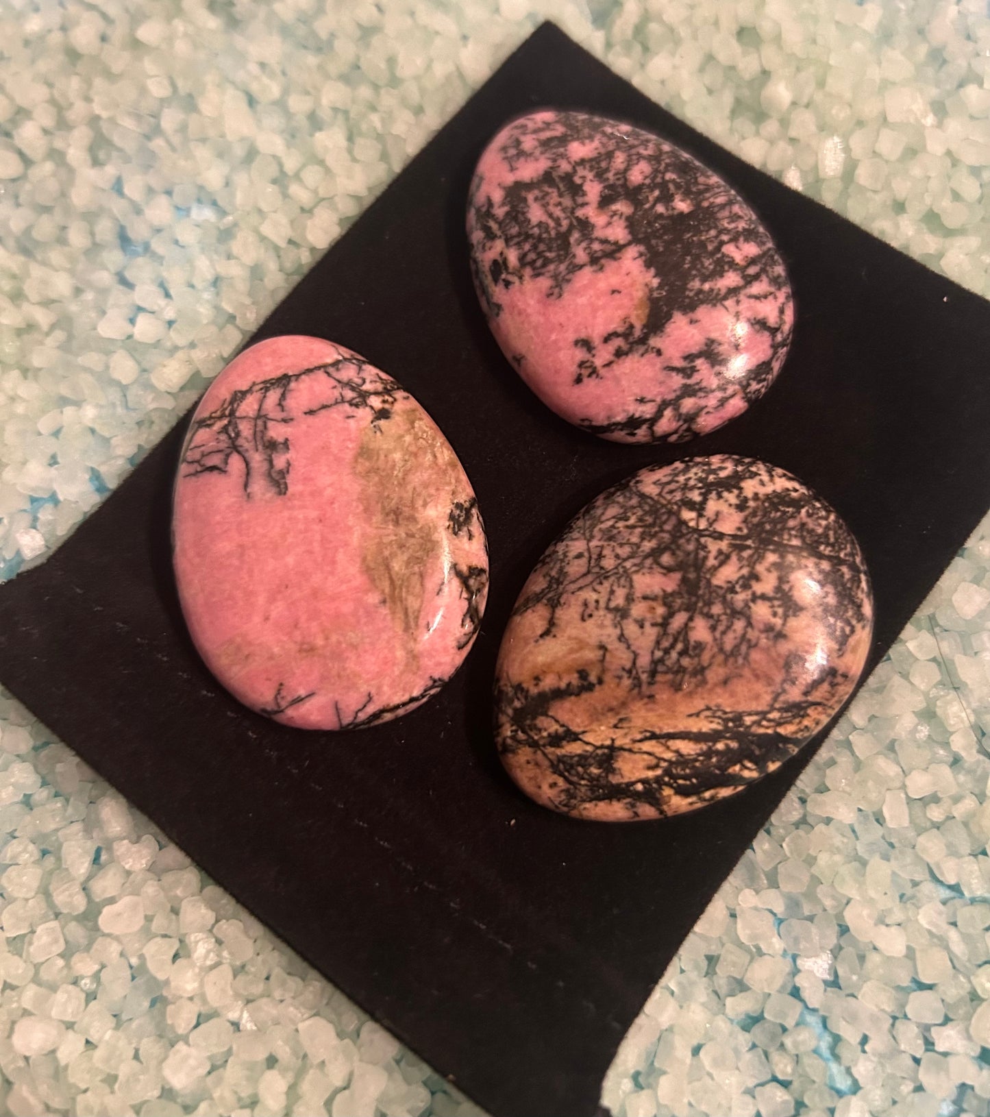 Rhodonite Worry Stones