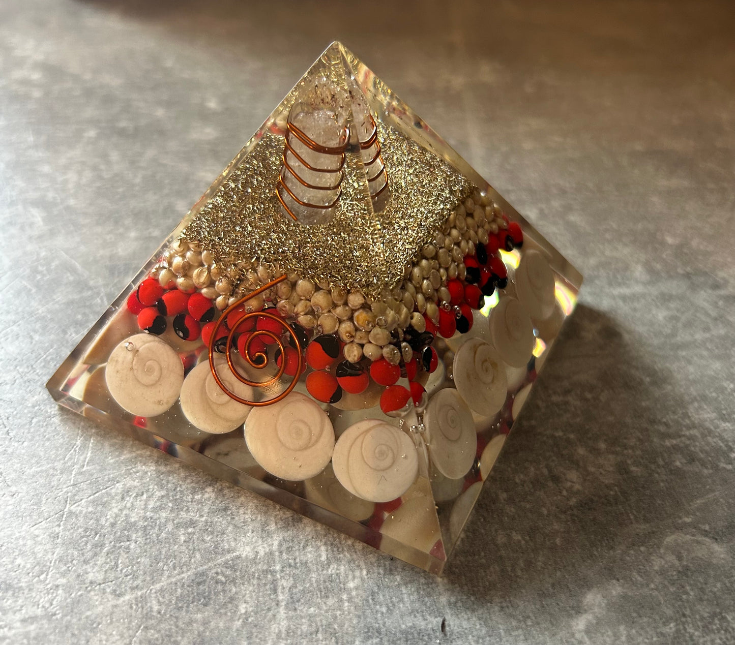 Orgone Gomti Chakra Pyramid