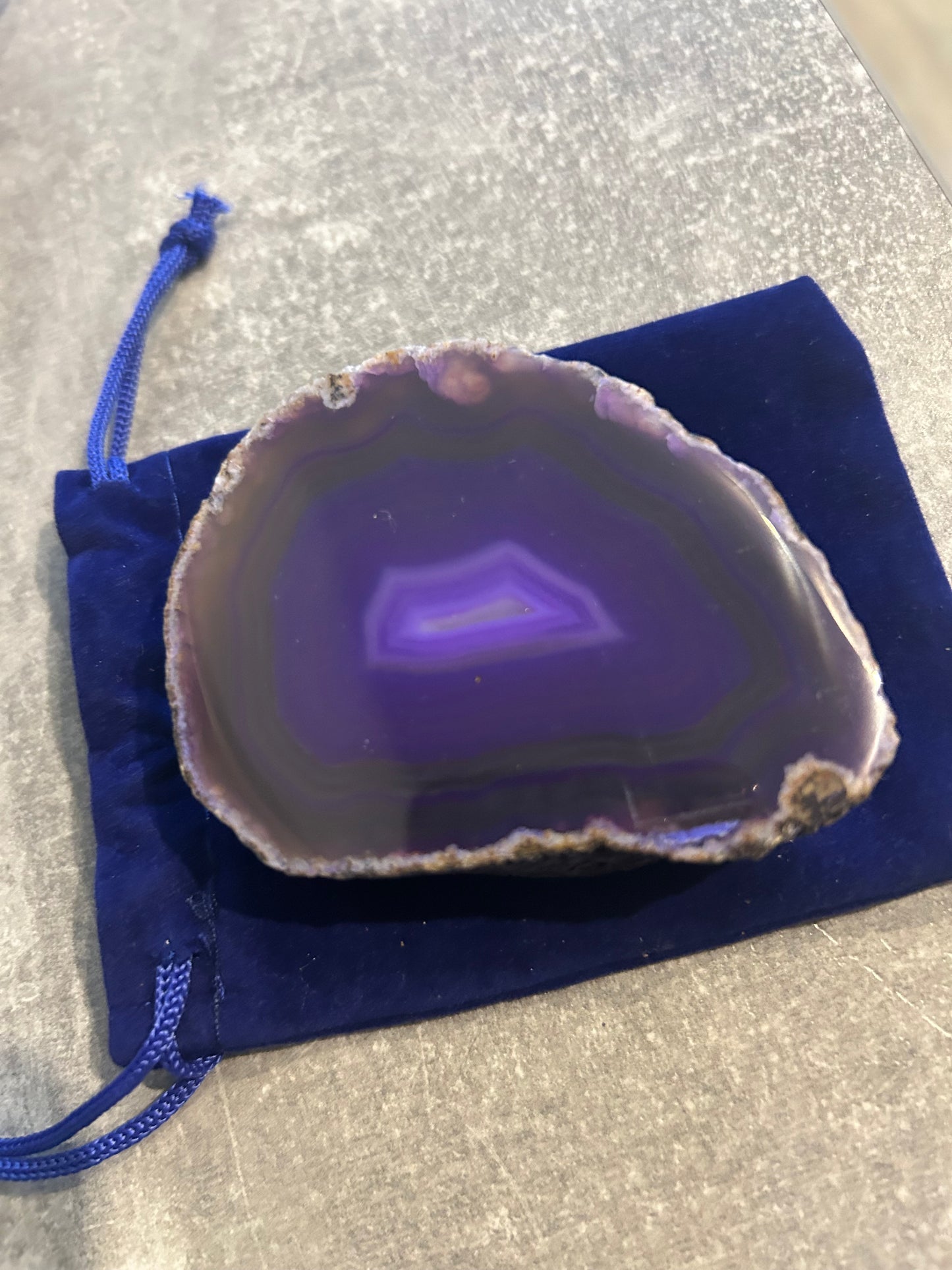 Purple agate chunks