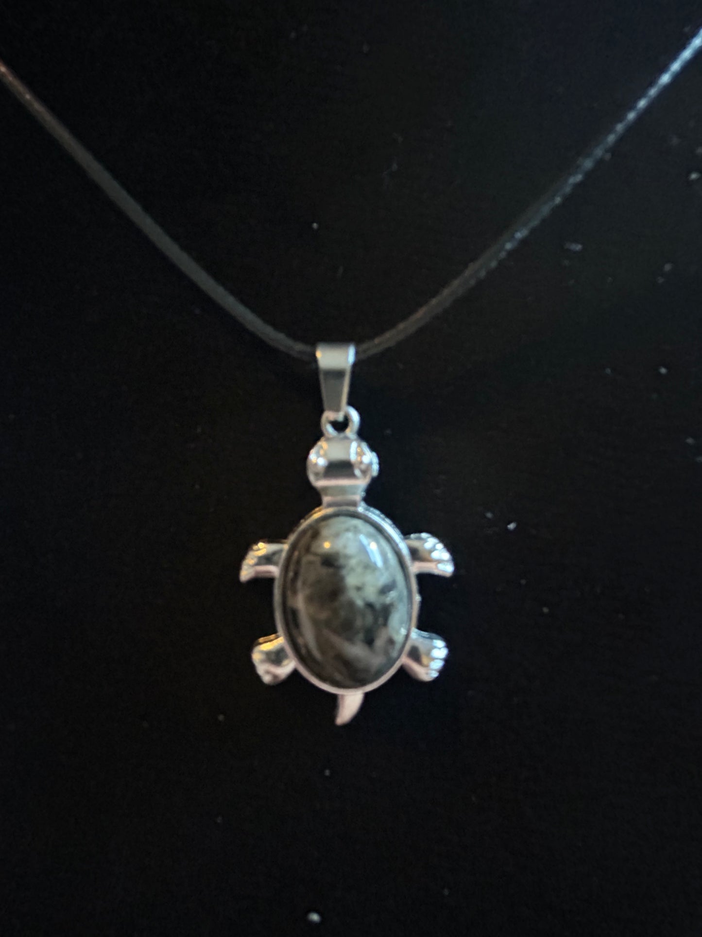 Labradorite Turtle Necklace