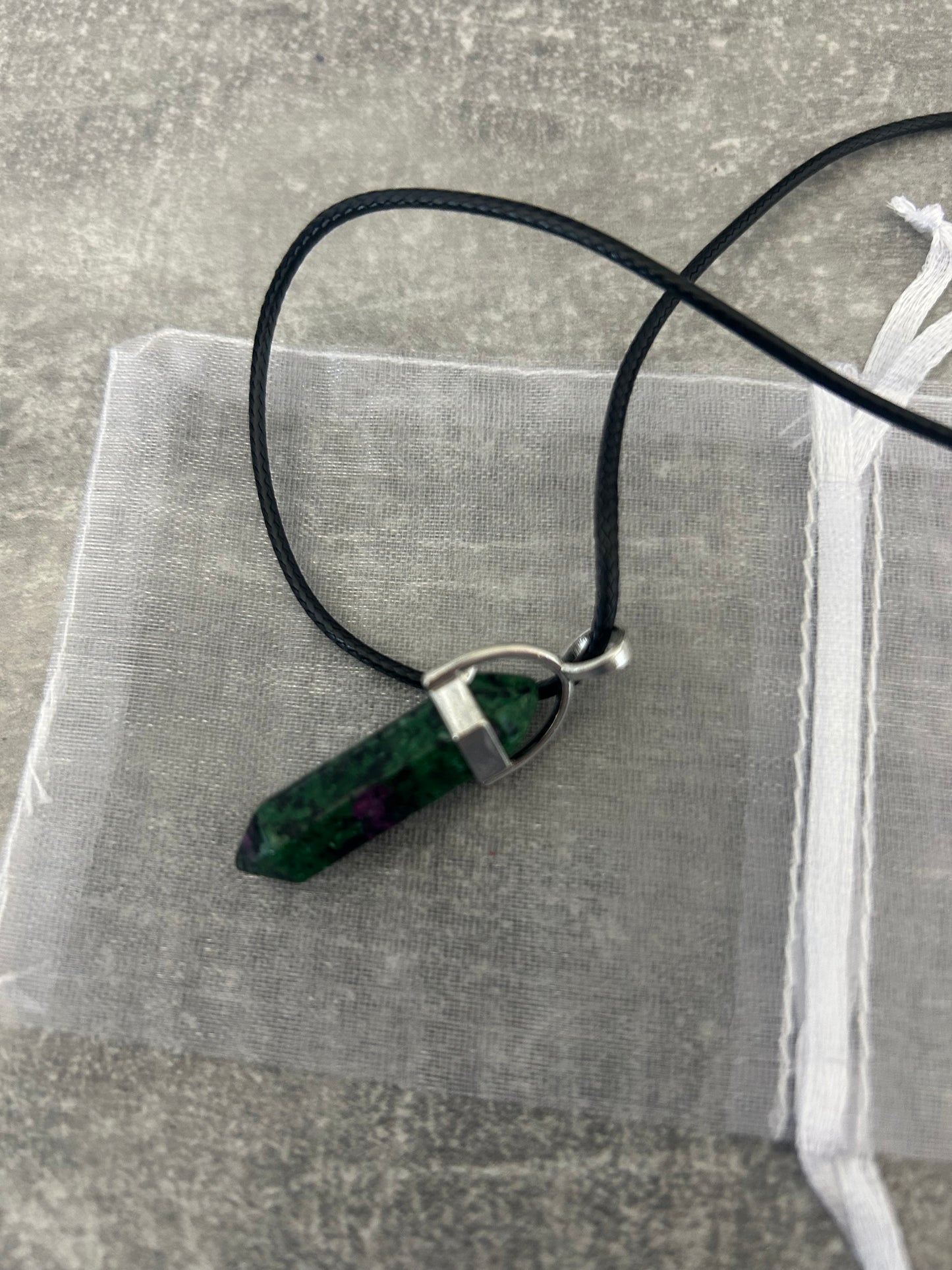 Ruby Zoisite Pendant
