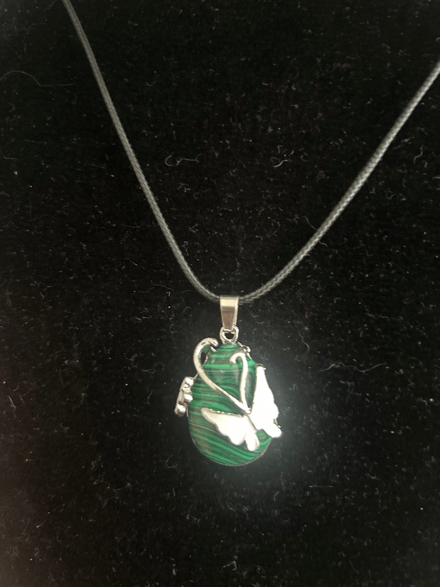 Malachite Butterfly Necklace