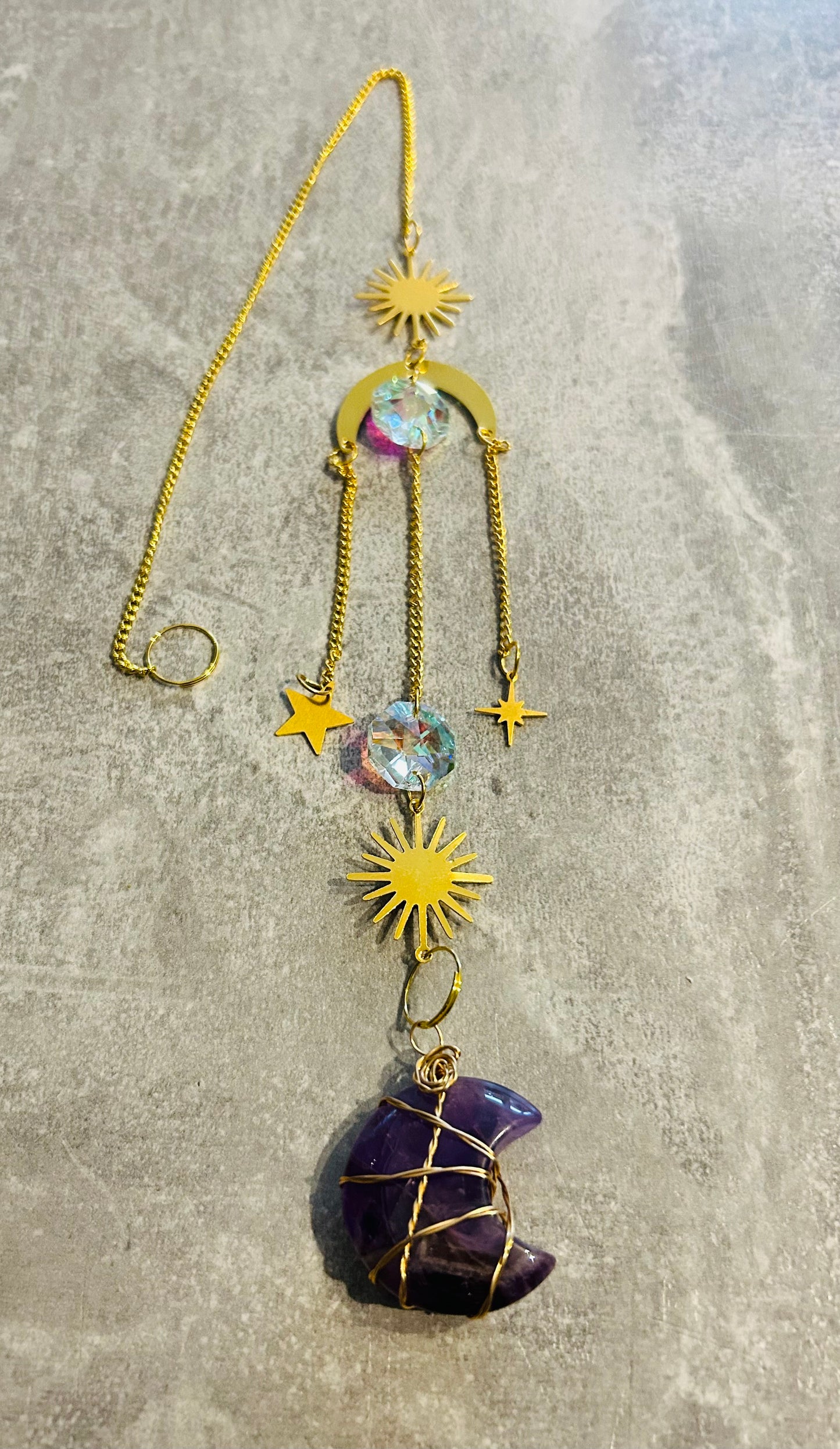 Amethyst Moon Sun Catcher