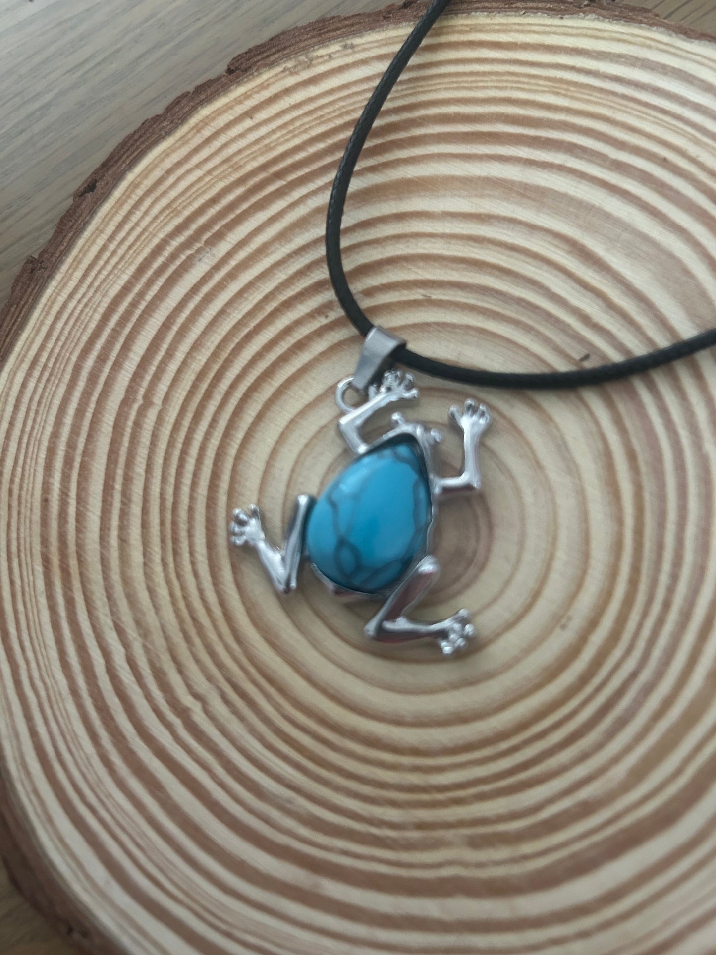 Turquoise frog Necklace