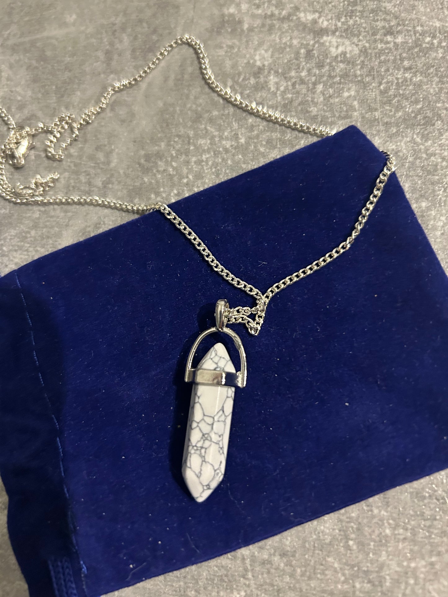 White Howlite Necklace