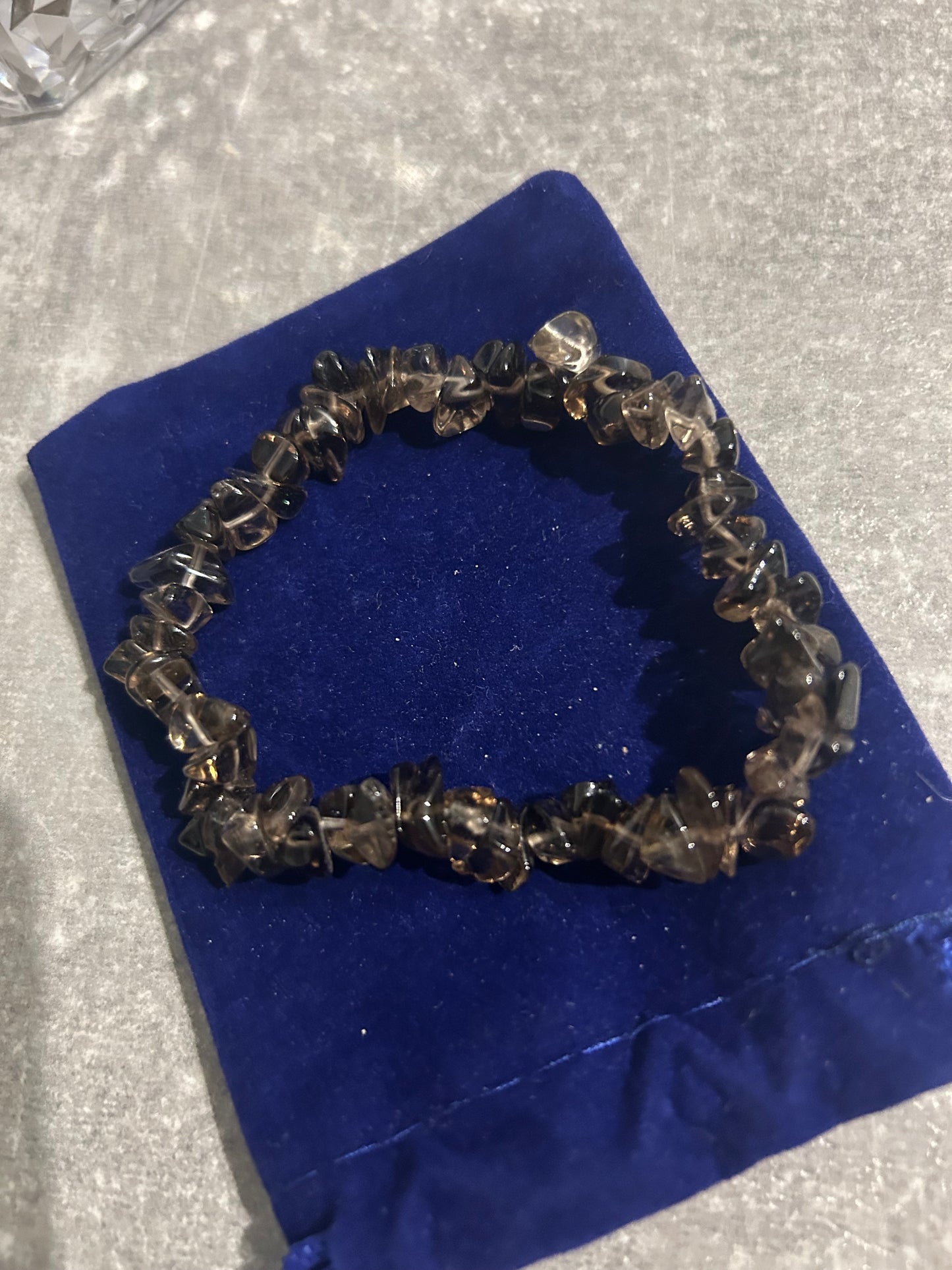Smokey Quartz Chip Bracelet
