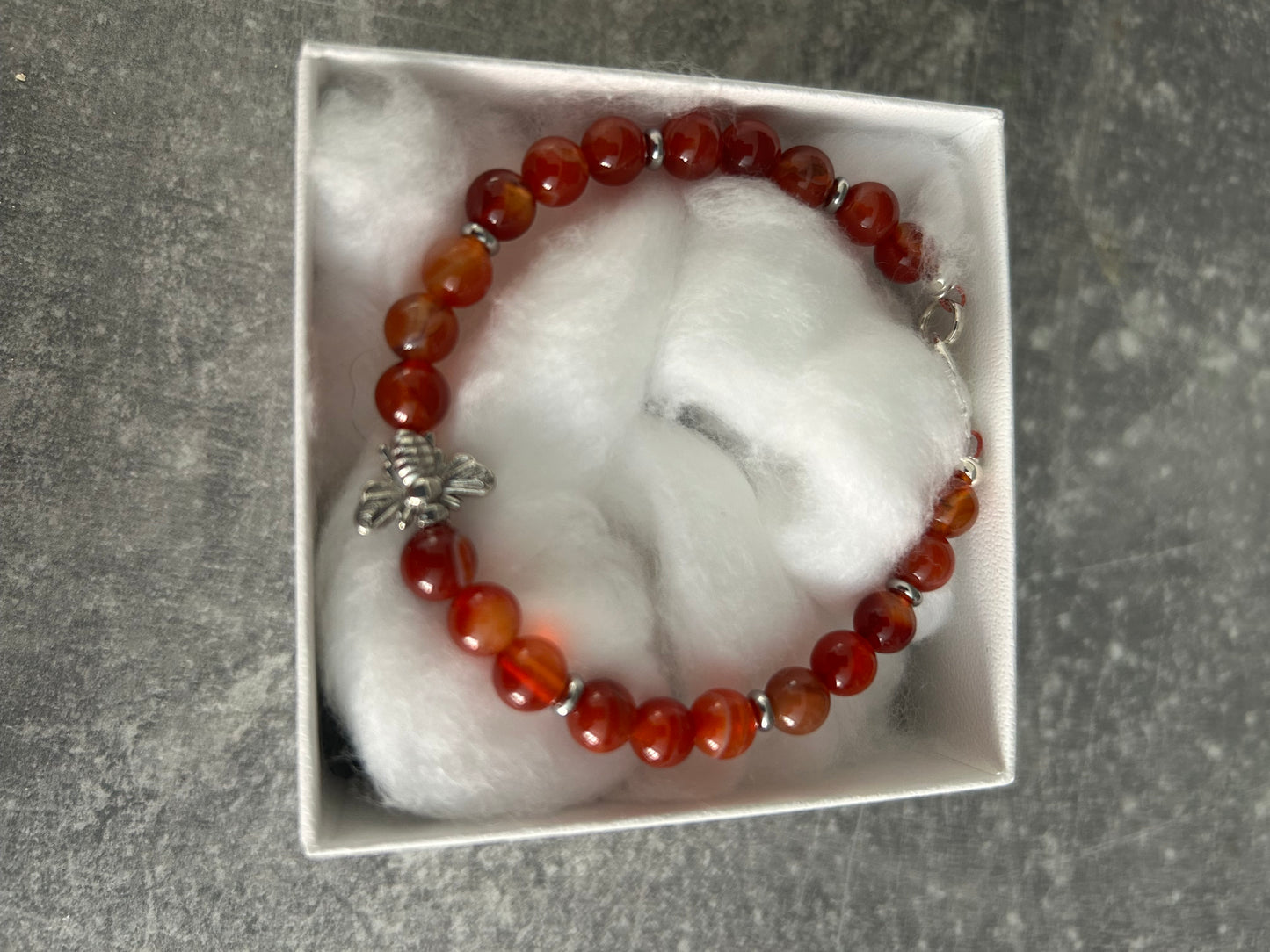 Child’s Carnelian Bee Bracelet