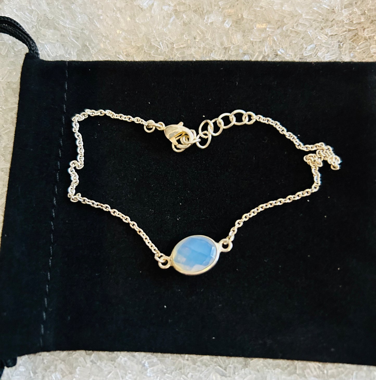 Opalite Silver Plated Bracelet