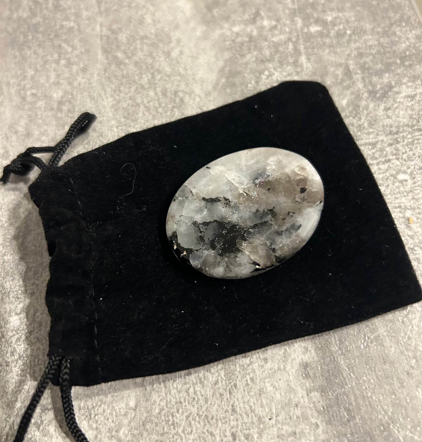 Rainbow Moonstone Worry Stone