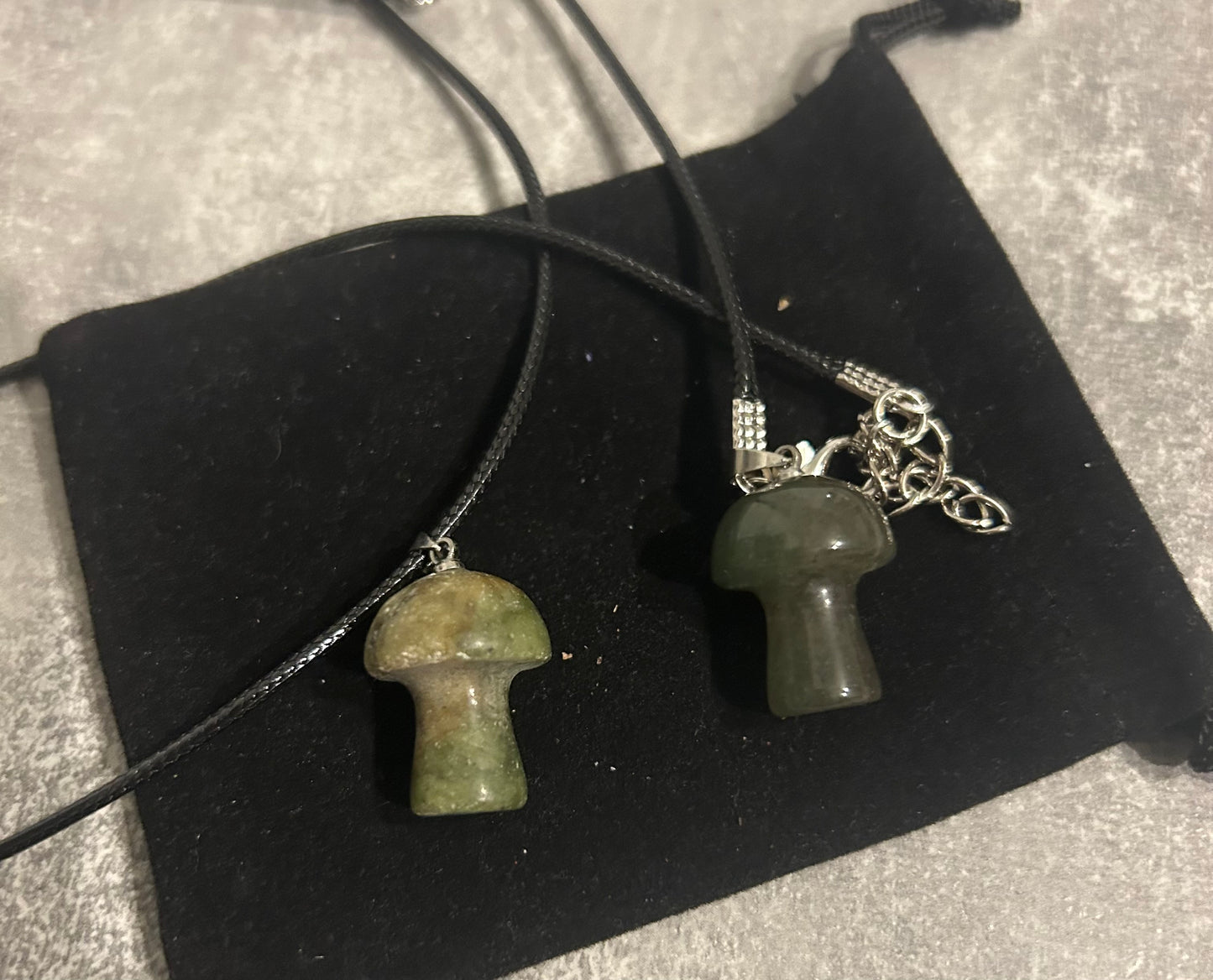 Jade Mushrooms Necklace