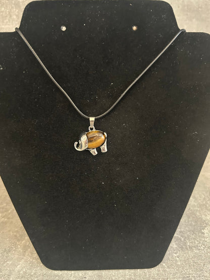 Tigers Eye Elephant Necklace