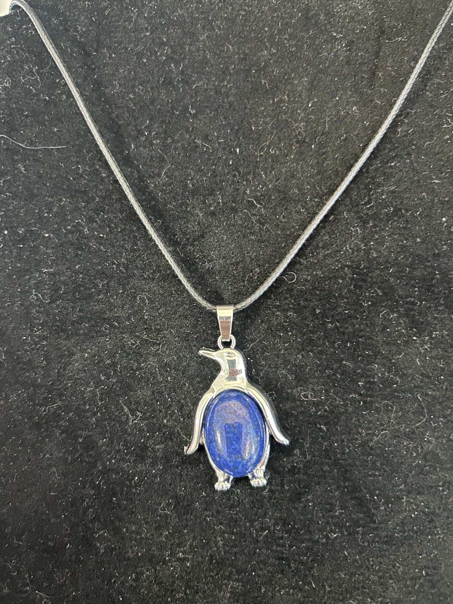 Lapis Lazuli Penguin Necklace