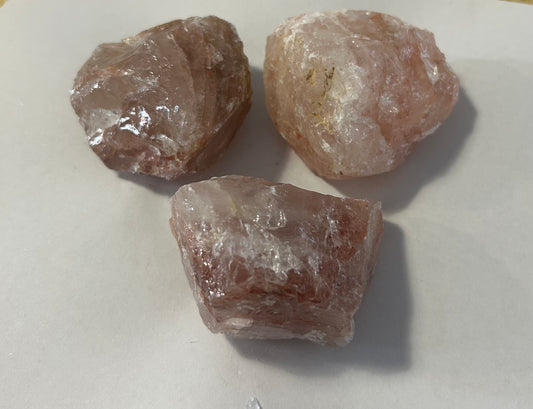 Raw Rose Quartz Chunks 130g - 150g