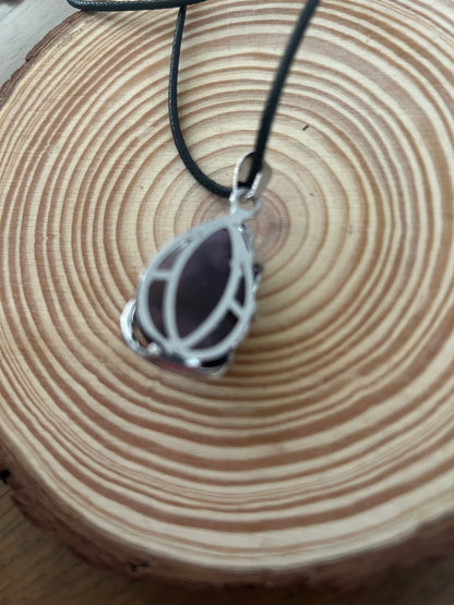 Amethyst Peacock Necklace