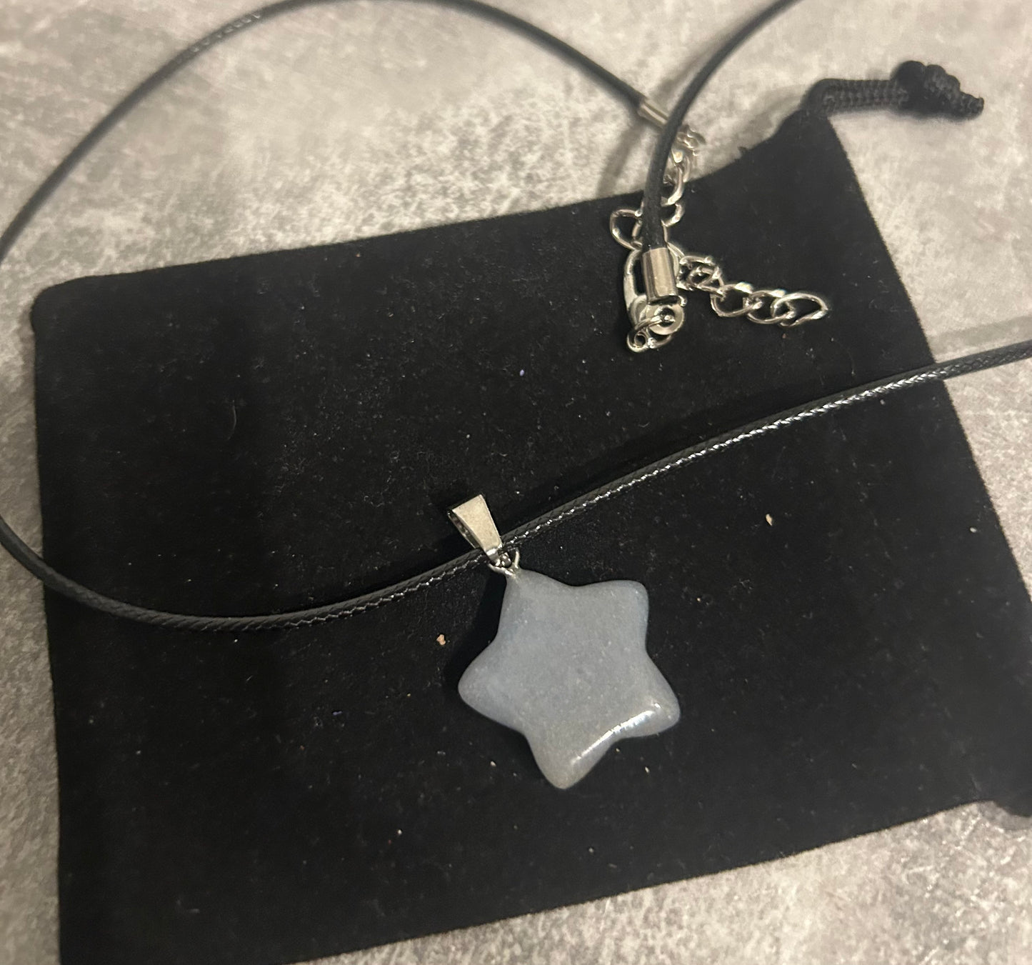 Grey Agate Star Necklace