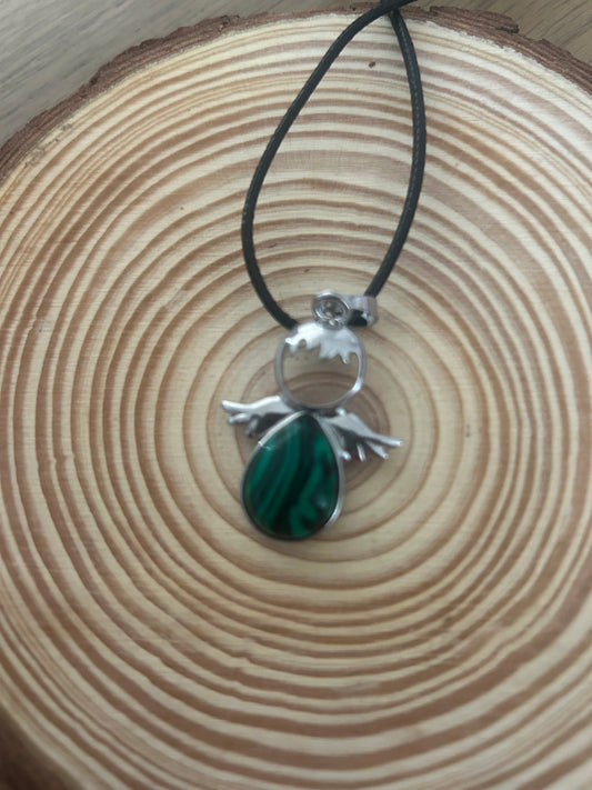 Malachite Angel Necklace