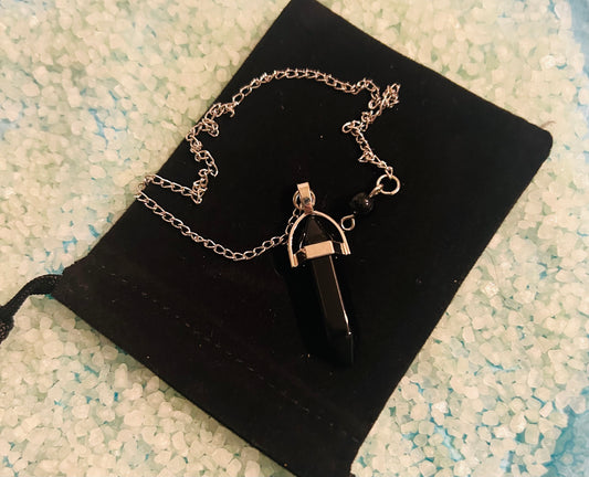 Black Obsidian Pendulum
