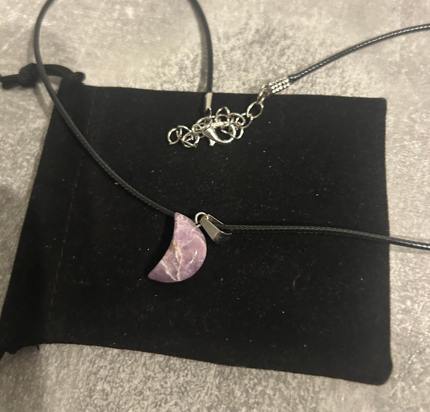 Amethyst Moon Necklace