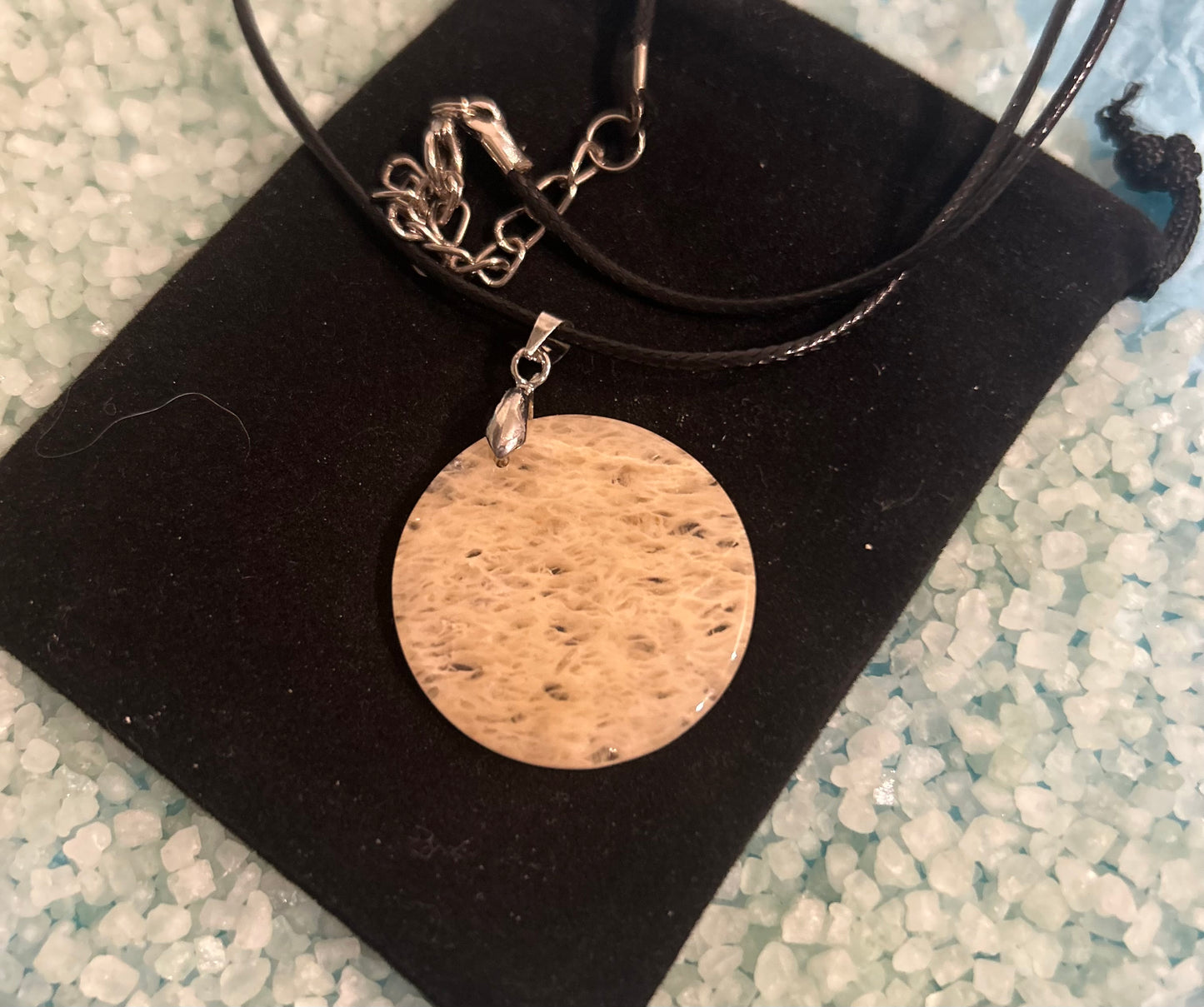 Citrine Coin Pendant Necklace