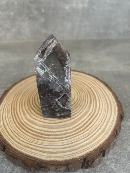Amethyst Druzy Tower