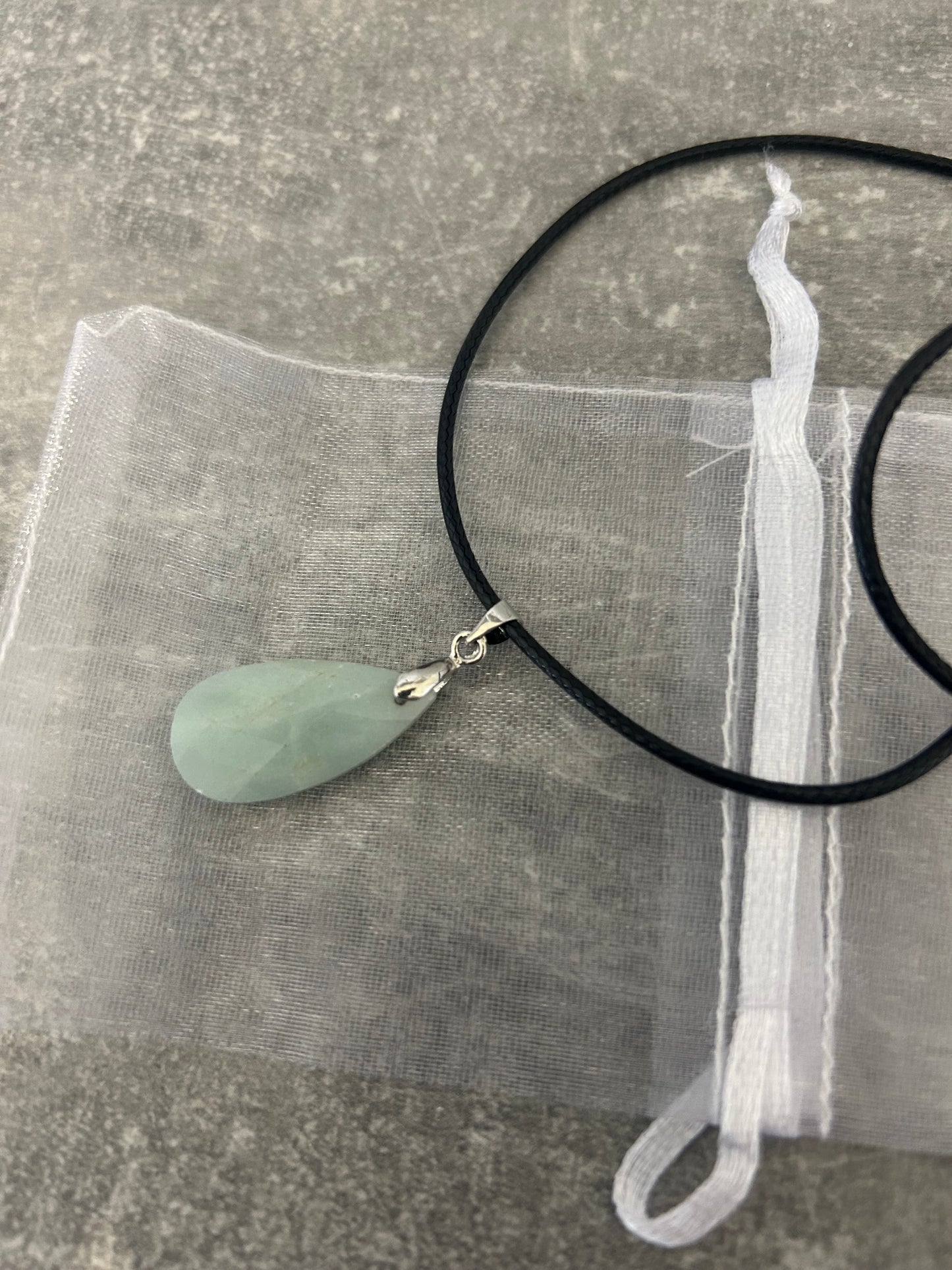 Amazonite Teardrop Pendant
