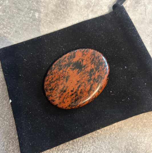 Mahogany Obsidian Worry Stone