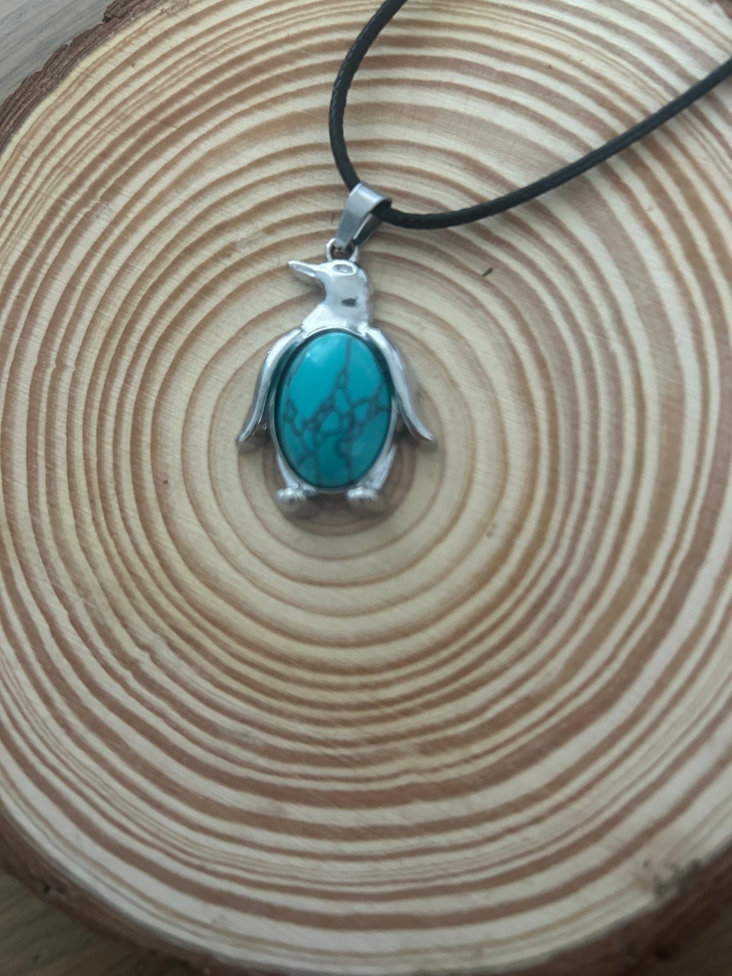 Turquoise Penguin Necklace