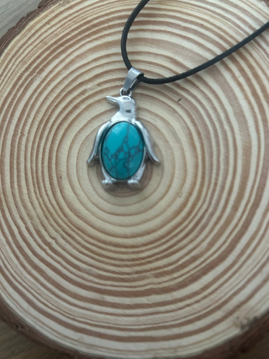 Turquoise Penguin Necklace