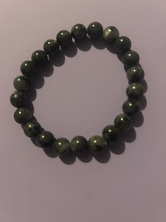 Larvikite Beaded Bracelet