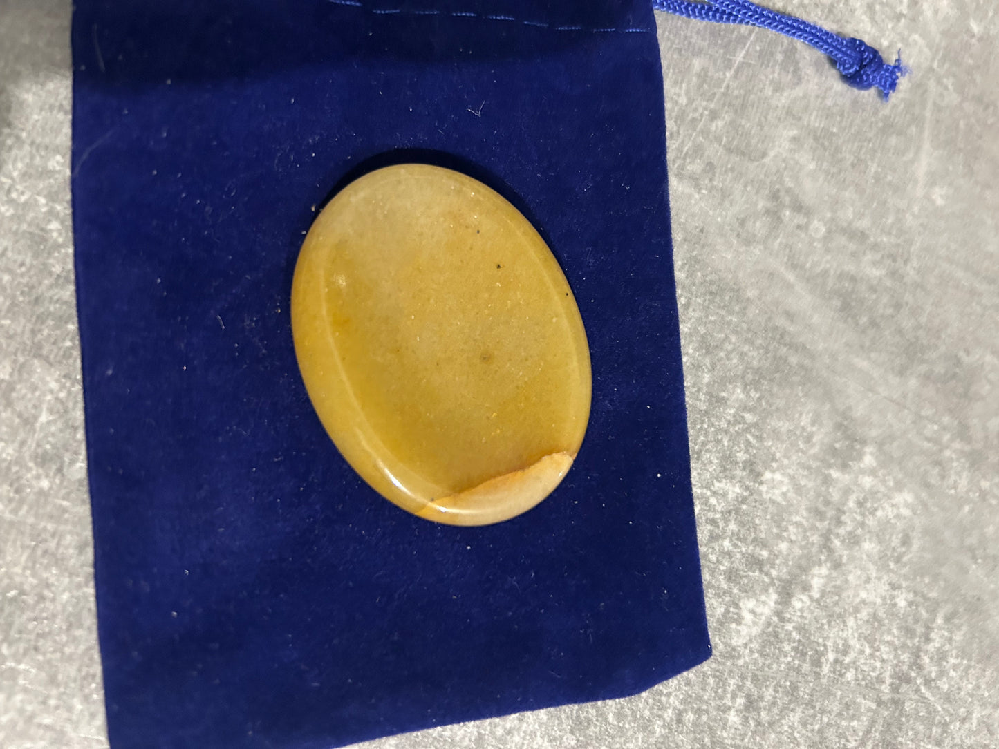 Yellow Jasper Worry Stone