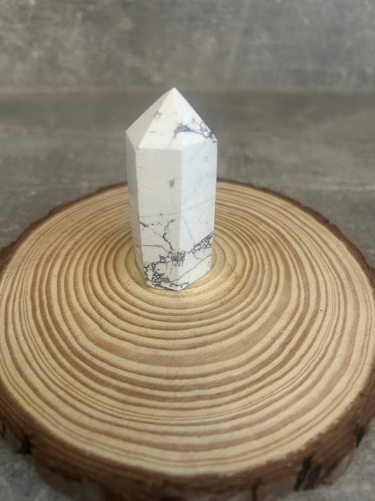 White Howlite Tower