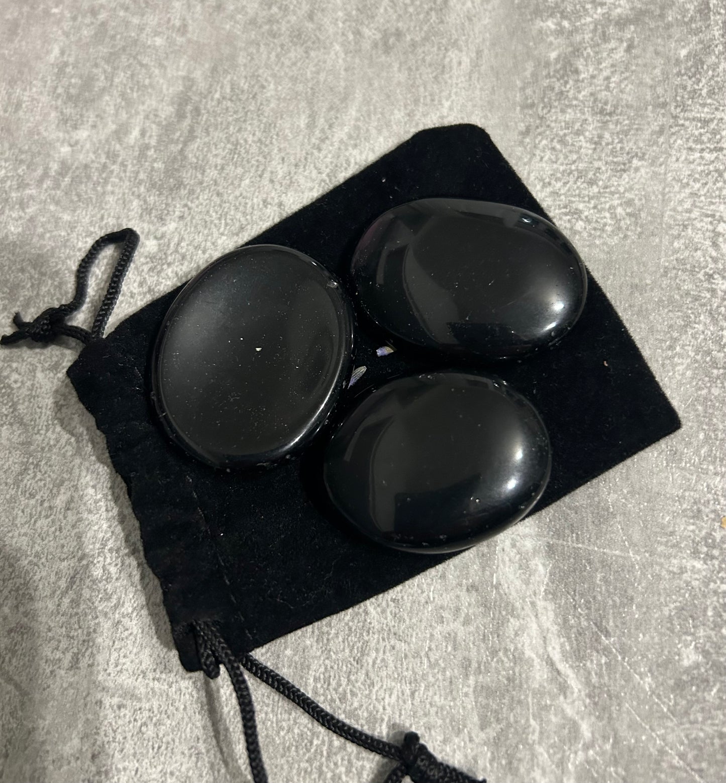 Black Obsidian Worry Stone