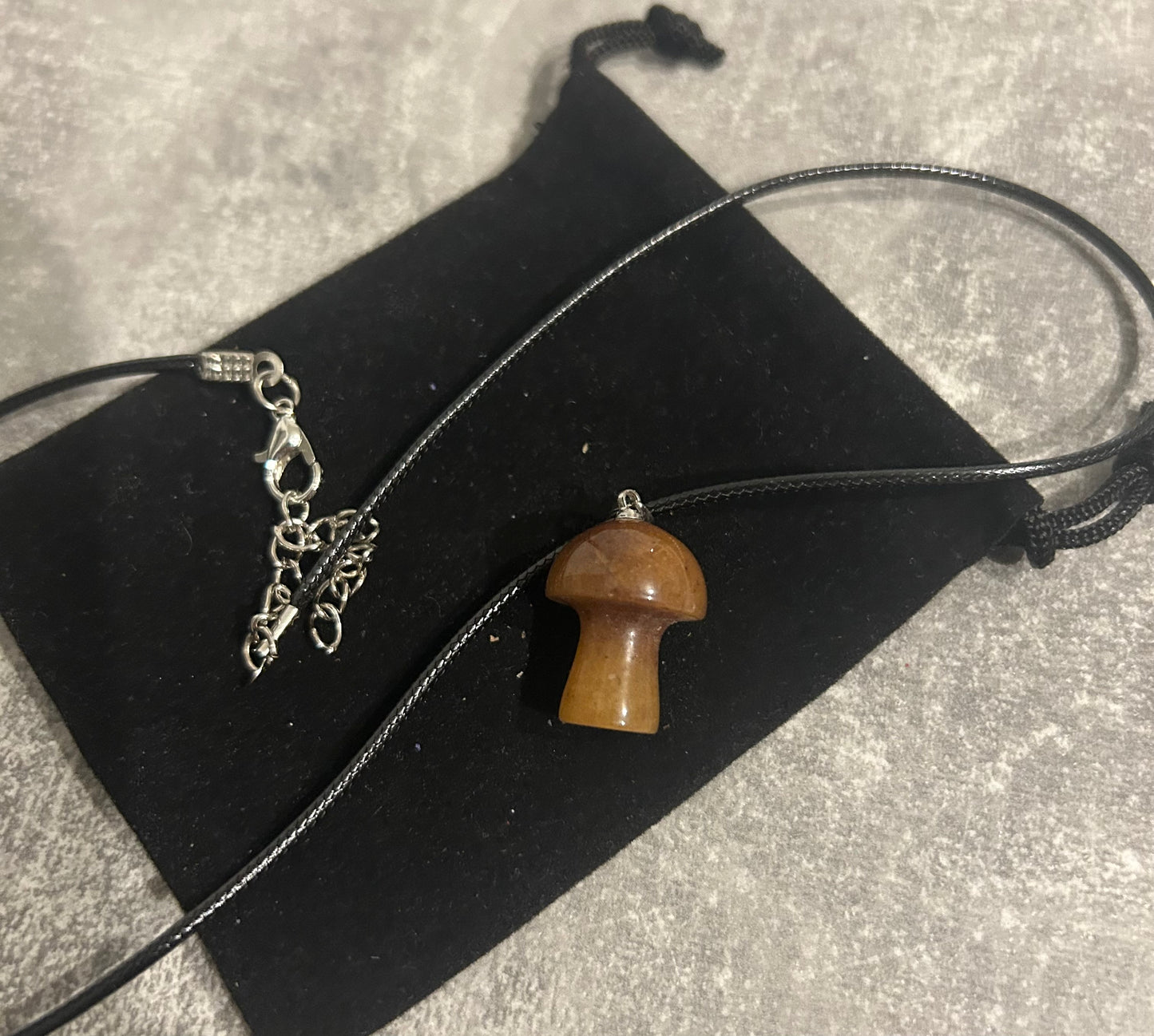 Carnelian Mushroom Necklace