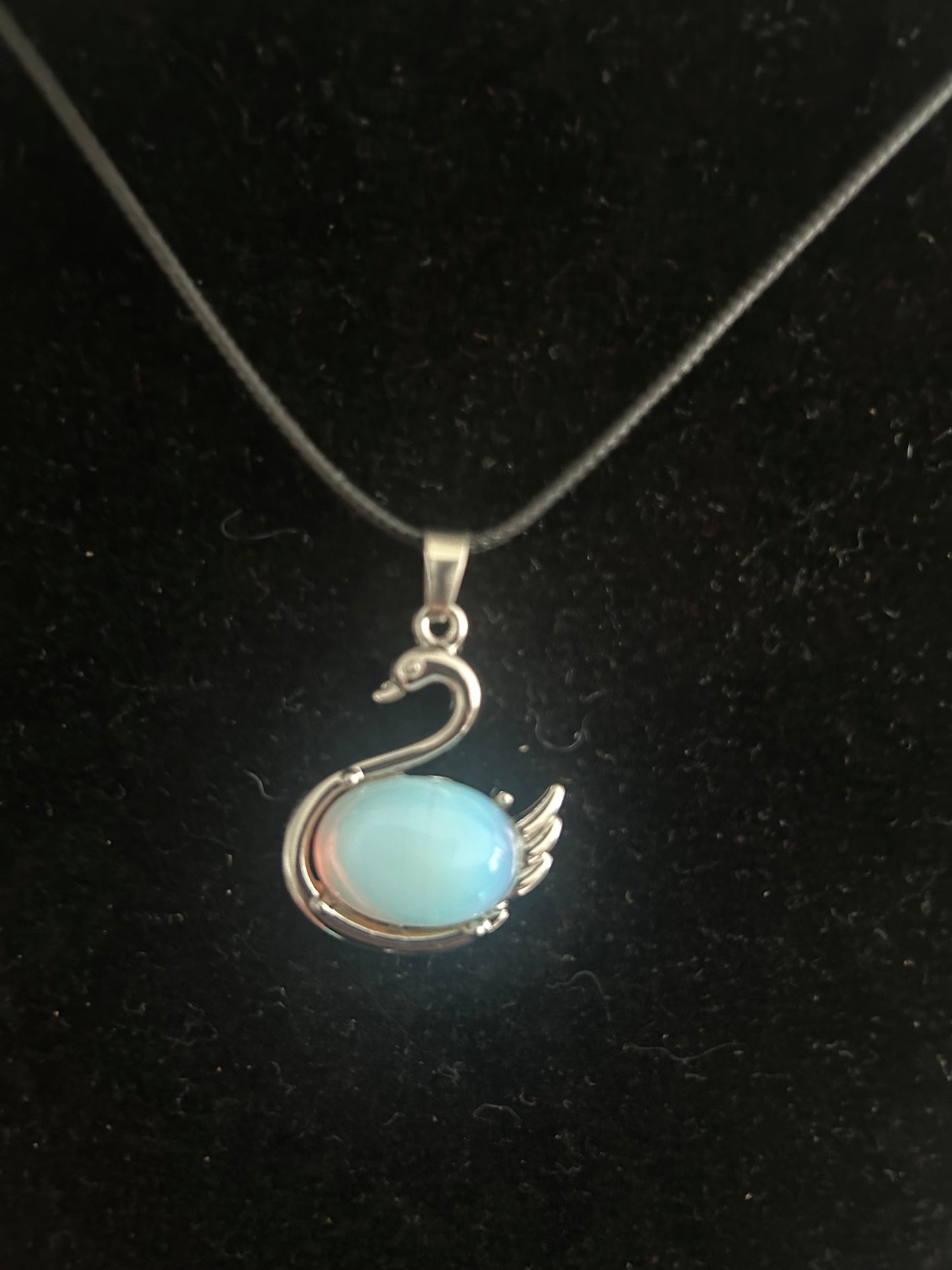 Opalite Swan Necklace