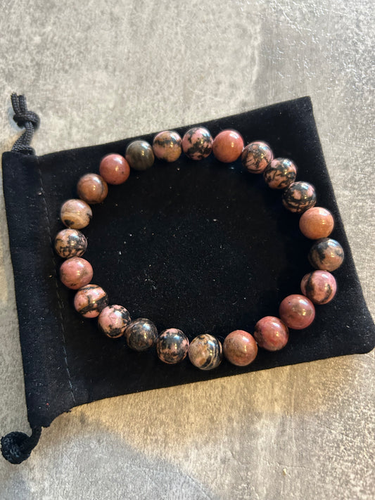 Rhodonite Beaded Bracelet