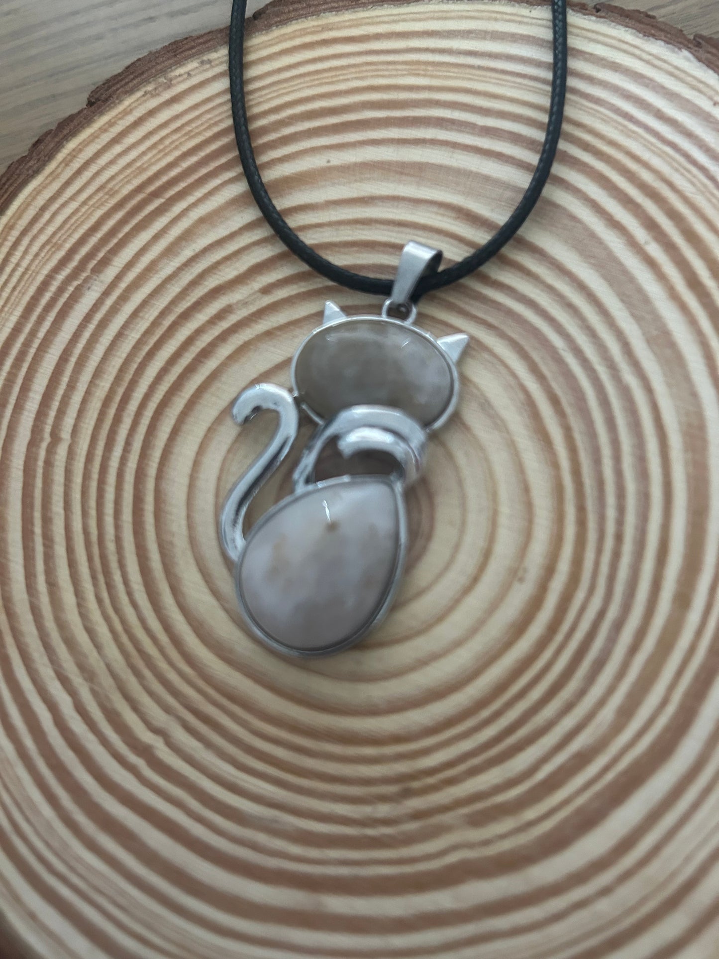 Agate Cat Necklace
