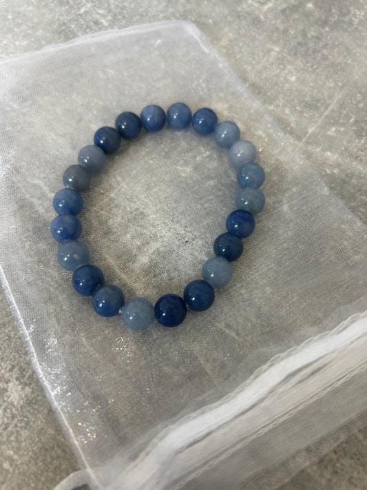 Blue Quartz Beaded Bracelet