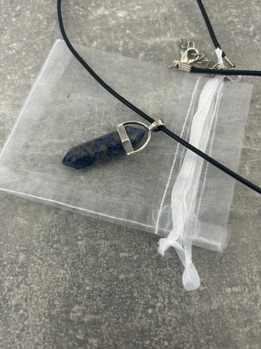 Sodalite Cord Pendant