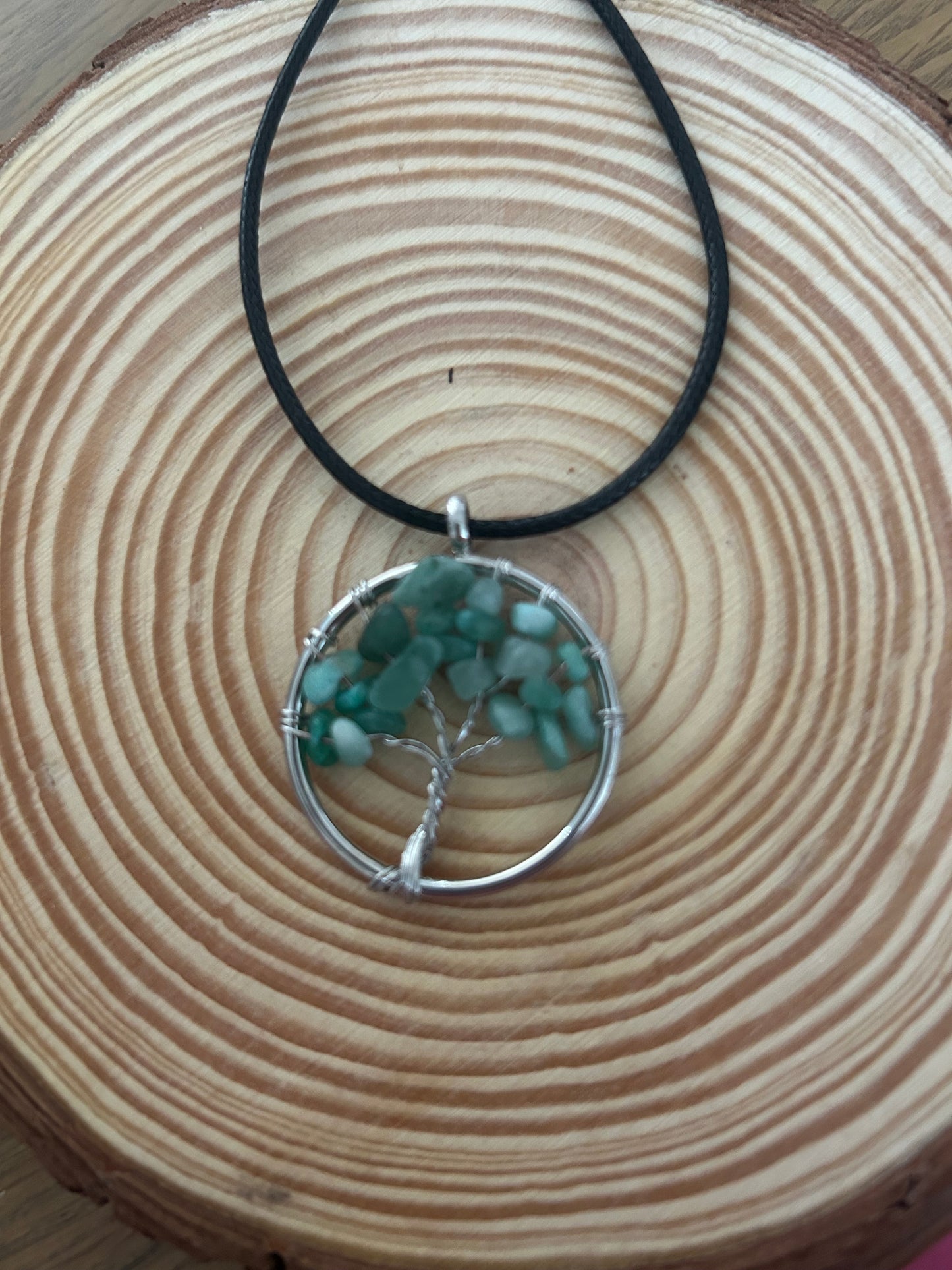 Amazonite Tree Of Life Necklace