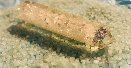 Clear Quartz Organite Obelisk Tower 10-12cm